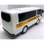Imagem de Kit ônibus escolar de Brinquedo Branco e amarelo 21 cm