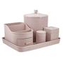 Imagem de Kit Organizador de 5 Peças (Rattan) AHX18682 - Jacki Design Cor:Rosa