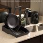 Imagem de Kit Organizador de Cozinha Pia Bonita 3pc com Escorredor, Lixeira e Dispenser de Detergente UZ1900 UZ Utilidades