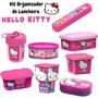 Imagem de Kit Organizador de Lancheira Hello Kitty Original Potte