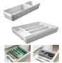 Kit Organizador Gavetas Porta Talheres Facas Utensílios Cozinha Logic - KTE 003 Ou Imagem de Kit Organizador Gavetas Porta Talheres Facas Utensílios Cozinha Logic - KTE 003 Ou
