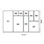 Imagem de Kit organizador multiuso modular 9 peças gaveta armário quarto banheiro escritório cozinha despensa