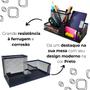 Imagem de Kit Organizador para Escritório com 3 Partes Preto