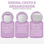 Imagem de Kit Organizador Porta Fraldas Lixeira Cesto De Fraldas 3 Em 1 Bebê