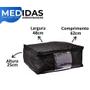 Imagem de Kit Organizador TNT Caixa Closet Roupa Cama Edredom Toalha Preto 62cm 2 A 8 unidades