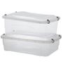 Imagem de Kit Organizadora Transparente Multiuso Pratic Box 20 & 10 L