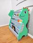 Imagem de Kit Organizadores, Caixote + Rack Para Livros Infantil Dino