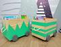 Imagem de Kit Organizadores De Brinquedos + Rack Para Livros Infantil
