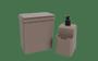 Imagem de Kit Organize Sua Pia Coza Single 4 Peças Warm Gray