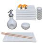 Imagem de Kit Oriental Branco para Sushi 4 Pessoas Completo e Pratico