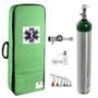 Imagem de Kit Oxigênio 5L Alumínio com Bolsa Verde Sem Carga Válvula Click