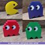 Imagem de Kit Pac-Man Decorativo 4 Peças Feita Em 3D Presente Criativo