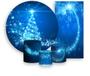 Imagem de Kit Painel De Festa + Trio Capa Cilindro + Faixa Veste Fácil - Árvore de Natal Azul Iluminado 011