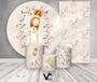 Kit Painel De Festa + Trio Capa Cilindro + Faixa Veste Fácil - Santa Nossa Senhora de Fátima Cute 009 - Via Cores Imagem de Kit Painel De Festa + Trio Capa Cilindro + Faixa Veste Fácil - Santa Nossa Senhora de Fátima Cute 009