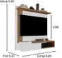 Kit Painel TV até 32P Dallas Branco / Freijó e 3 Mesas Pés Palito Branco - JM Casa dos Moveis Imagem de Kit Painel TV até 32P Dallas Branco / Freijó e 3 Mesas Pés Palito Branco - JM Casa dos Moveis