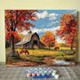 Imagem de Kit Paint by Numbers Tucocoo Autumn Farm Scenery 40x50cm