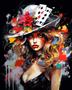 Imagem de Kit Paint by Numbers Tucocoo Poker Woman Wear, chapéu 40x50cm