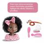 Imagem de Kit Paleta Maquiagem Ice Cream Busto Boneca Negra 23cm My Best Make-Up Teen Hair