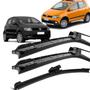 Imagem de Kit Palheta Silicone Limpador Parabrisa 22" 15" 10E" Vw Fox 2010 E 2011