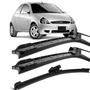 Imagem de Kit Palhetas Silicone Limpador Parabrisa 19" 16" 12E" Ford Ka 2002 À 2009