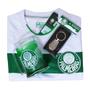 Imagem de Kit Palmeiras Oficial - Camisa Power Branca + Caneca + Chaveiro - Masculino