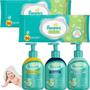 Imagem de Kit Pampers Shampoo Condi Glicerina Lenço Umedecidos Toalhas Glicerina Lenços Aloe Vera Hipoalergênica