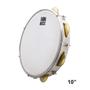 Imagem de Kit pandeiro phx 10'' branco pd10 + capa luxo