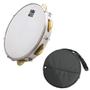 Imagem de Kit pandeiro phx 10'' branco pd10 + capa luxo