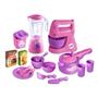 Imagem de Kit panelinhas de brinquedo show de cozinha rosa com acessorios divertidos 