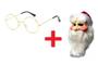 Imagem de Kit Papai Noel Com Mascara Com Barba Cabelo Gorro + Óculos