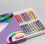 Imagem de Kit papel canson   e giz de cera pentel oil pastel 50 cores