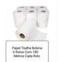 Imagem de KIT Papel Toalha Bobina Com 6 Rolos De 180 Metros Cada