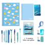 Imagem de Kit Papelaria Combo Master Tons Azul Studygram Caneta