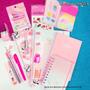 Imagem de Kit Papelaria COMBO MASTER Tons Rosa Studygram Caneta Caderno