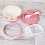 Imagem de Kit Papinha Com Amassador Legumes Fruta Colher Bichinhos Rosa