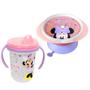 Imagem de Kit Papinha Pratinho com Ventosa e Caneca com Alça da Minnie