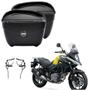 Imagem de Kit Par Bau Lateral Givi E21N+Suporte Scam Spto363 Vstrom650