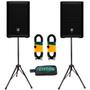 Imagem de kit Par Caixa de Som de Electro Voice Ativa ZLX-8P-G2 1000w 8 Polegadas + Cabo e Suporte