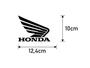 Imagem de Kit Par de Adesivo Logo para Reparo de Tanque de Moto Honda 12x10cm - Cores