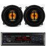 Imagem de Kit par falante leson jb4 flex 4 pol110w + rádio road rs2604