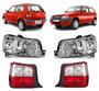 Imagem de Kit Par Farol E Lanterna Uno 04 05 06 07 08 10 12 14 Cromado