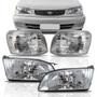 Imagem de Kit Par Farol Toyota Corolla 1999 2000 2001 + Piscas 