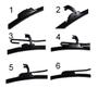 Imagem de Kit Par Palheta Limpador de Parabrisa Nissan Tiida 2008 2009 2010 2011 2012 2013