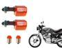 Imagem de Kit Par Pisca Completo Com Lâmpada Cbx 200 Strada Xlx 350 Nx 150 200 Laranja