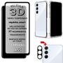 Imagem de Kit Para A55  Película 3D Vidro + Película da Câmera 3D + Capa Capinha Case