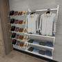 Imagem de Kit para Closet com 20 peças regulável 200x200 cm cor branco modelo clst2b152