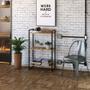 Imagem de Kit Para Escritório Estante Areta 3 Prateleiras Mesa Industrial Aspen 90cm C01 Carvalho - Lyam Decor