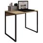 Imagem de Kit Para Escritório Estante com Mesa Industrial Soft 90 cm e Gaveteiro Work F01 Nature - Lyam Decor