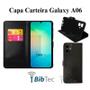 Imagem de Kit para Galaxy A06   Capa Carteira Flip + Película Privacidade Fosca para Samsung Galaxy A06