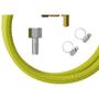 Imagem de Kit Para Instalação De Gas Cooktop Flexivel Com Ponta Azul E Registro De Bloqueio Blukit 1,20M 180309